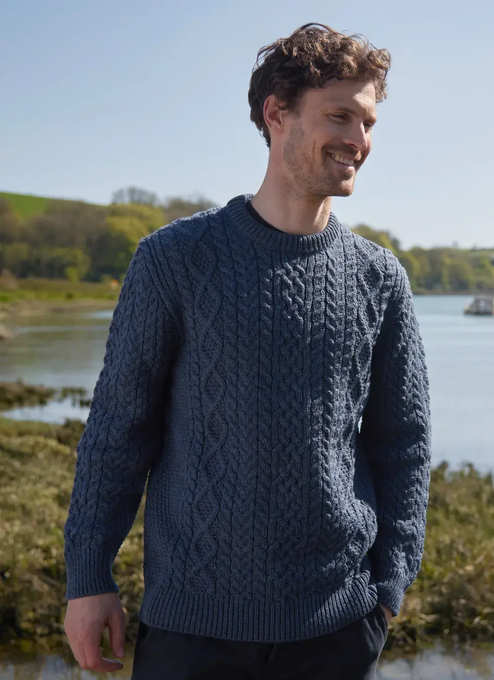 Oisin Aran Crew Neck Sweater