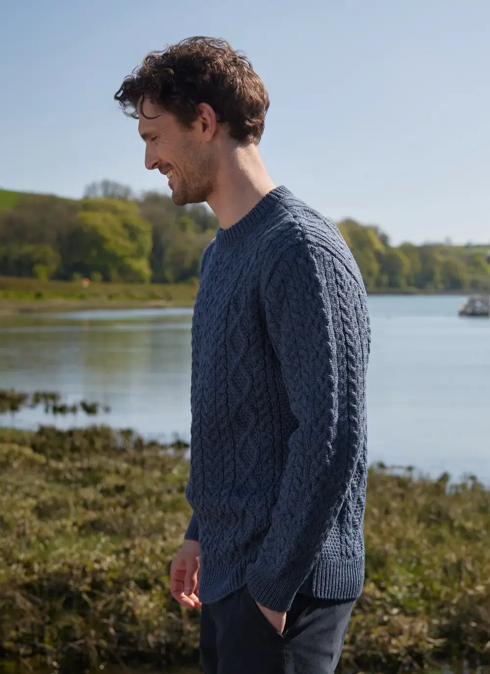 Oisin Aran Crew Neck Sweater