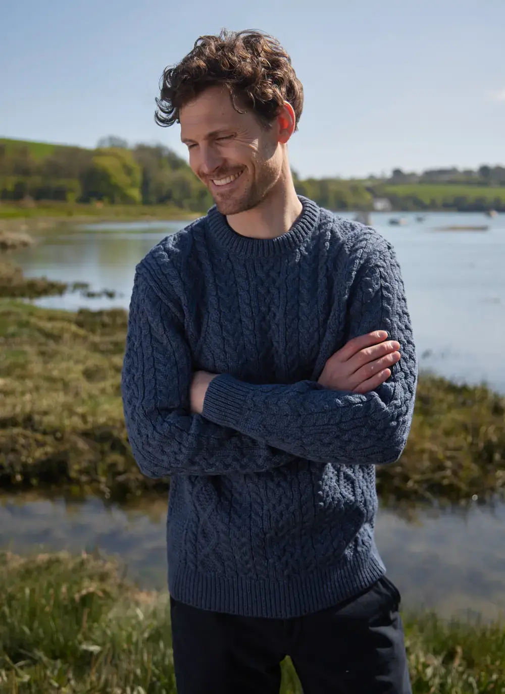 Oisin Aran Crew Neck Sweater