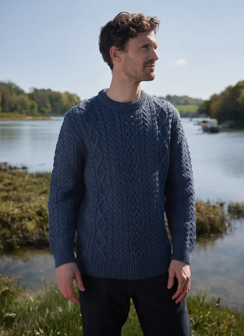 Oisin Aran Crew Neck Sweater