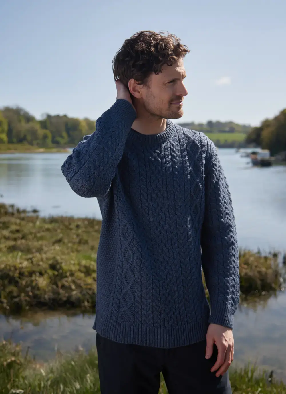 Oisin Aran Crew Neck Sweater