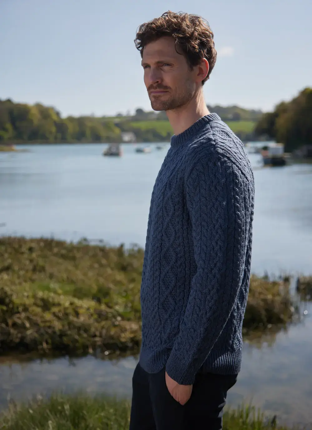 Oisin Aran Crew Neck Sweater