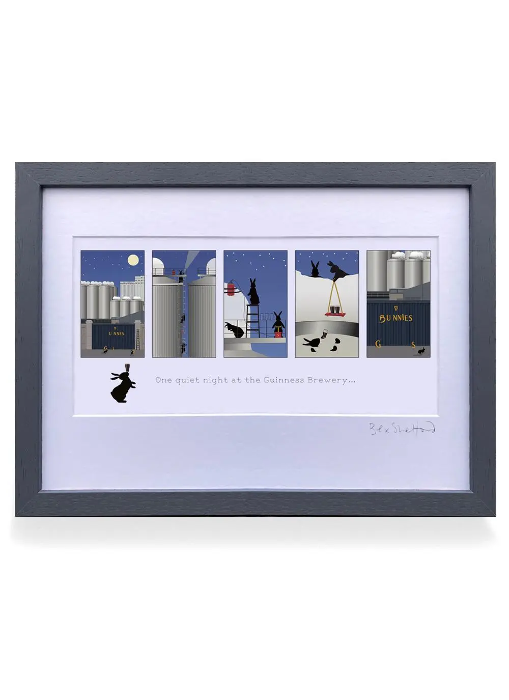 One Quiet Night In The Guinness Brewery Art Print