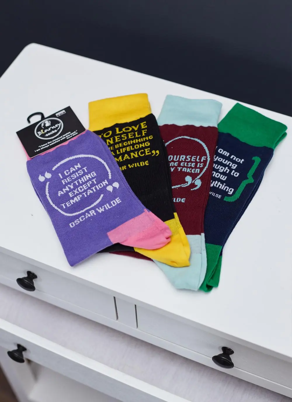 Set of 4 Men's Oscar Wilde Socks
