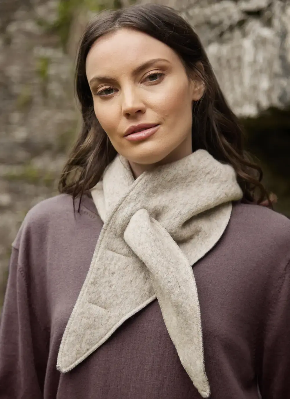 Paloma Wool Triangle Scarf in Beige