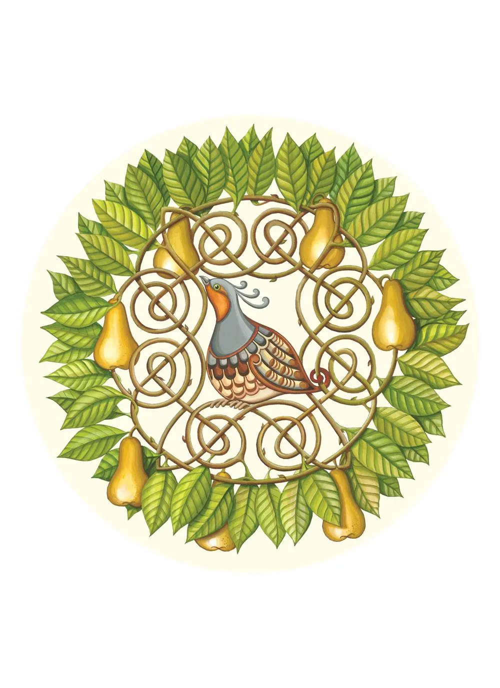 Partridge and Pear Placemats Set of 4