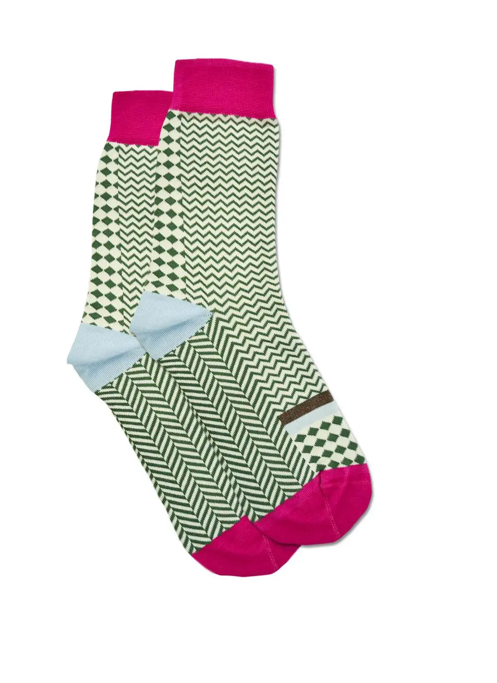Set of 2 Ladies Herringbone Socks