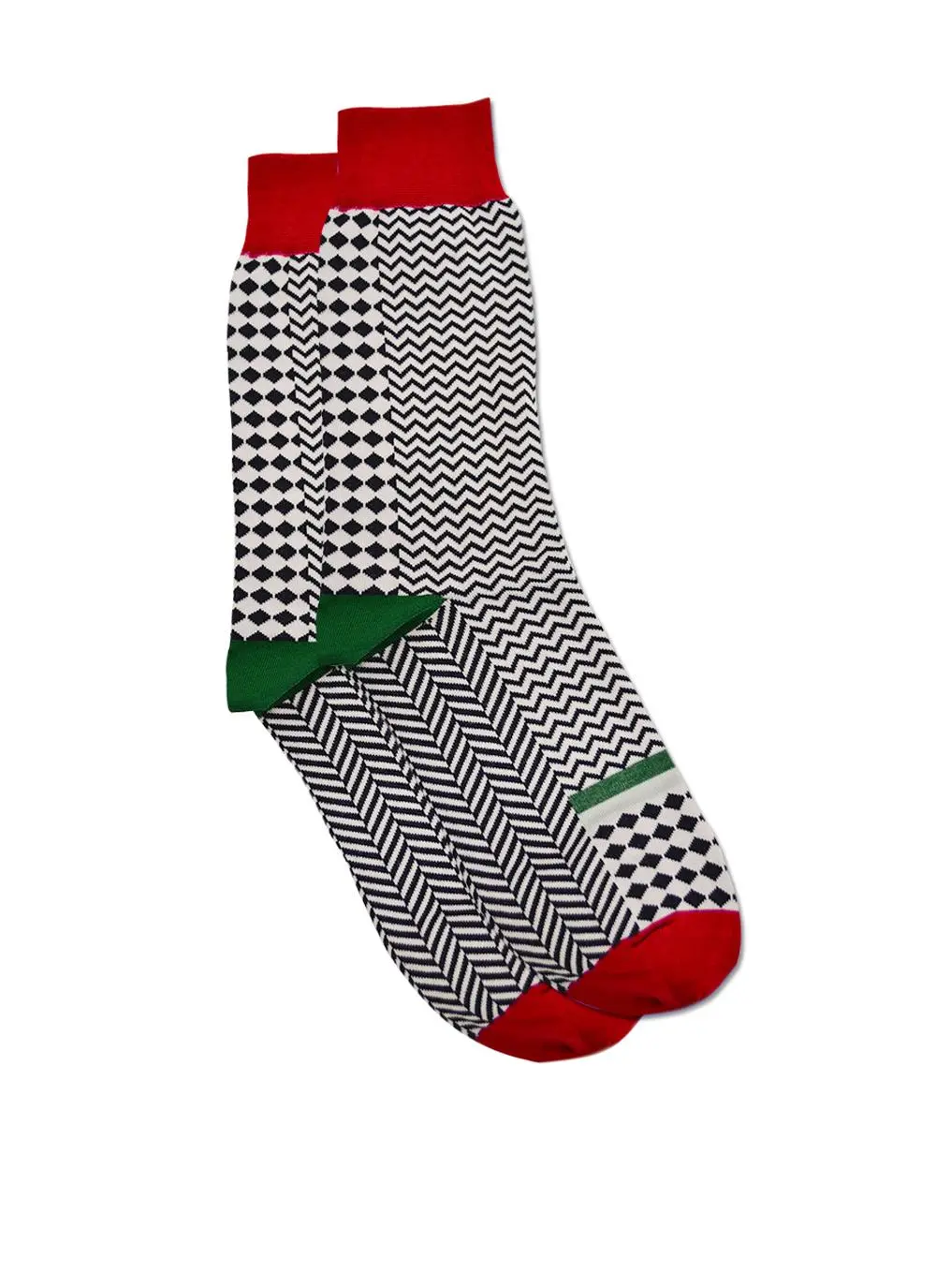 Set of 2 Men's Herringbone Socks