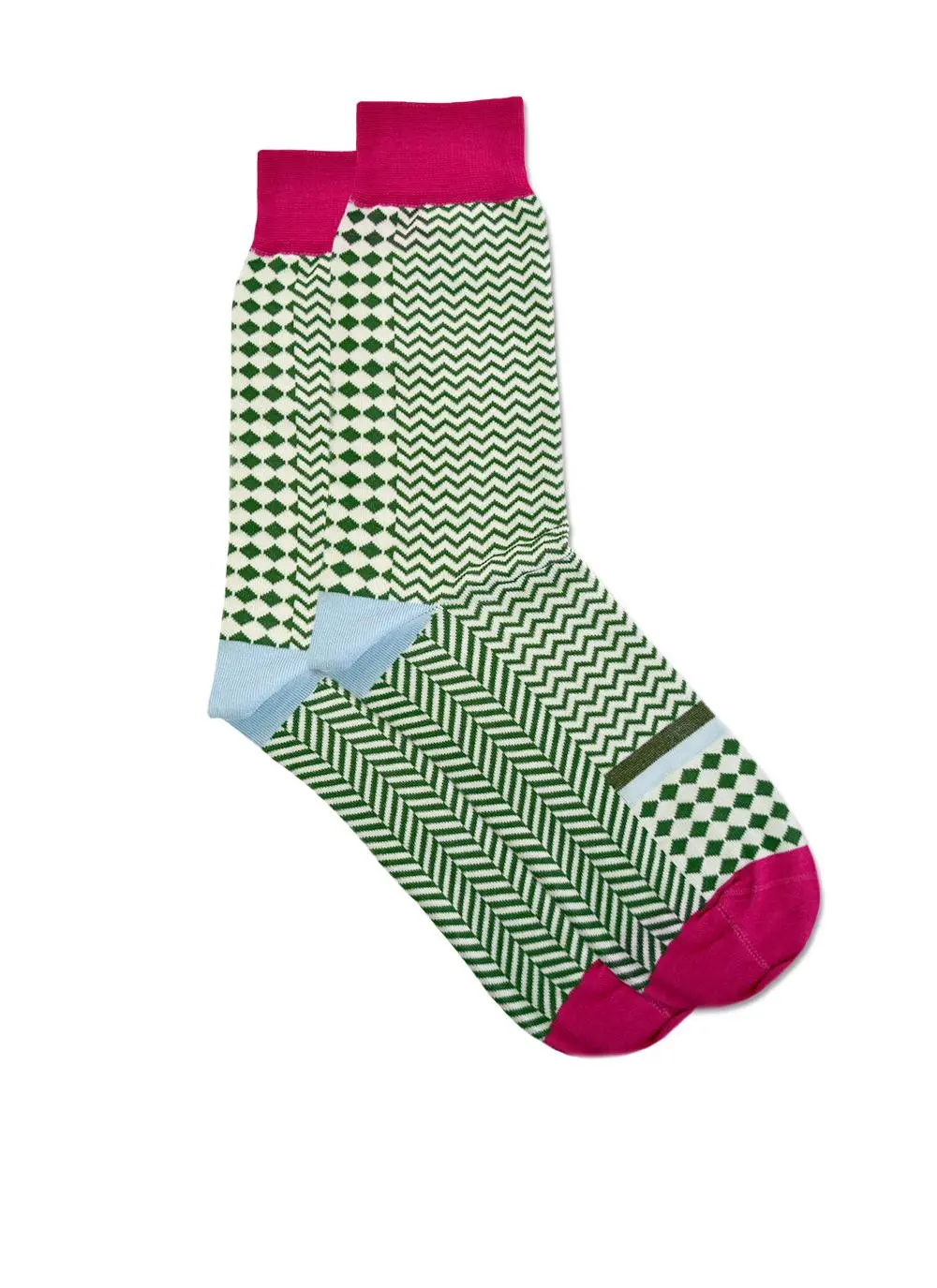 Set of 2 Men's Herringbone Socks