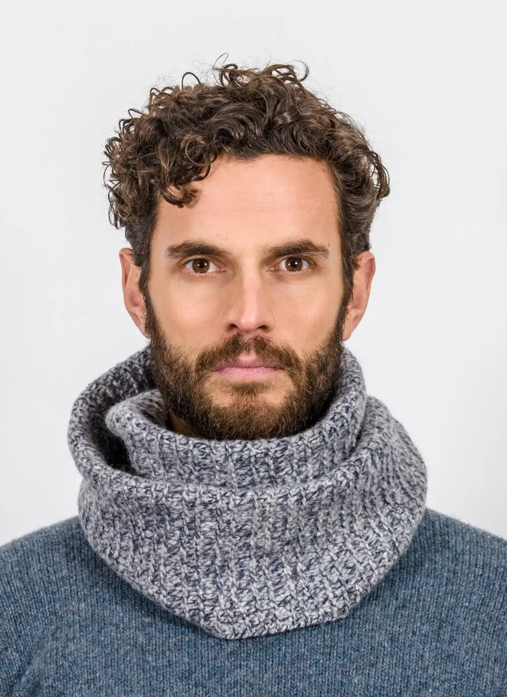 Fisherman Infinity Scarf - Pebble