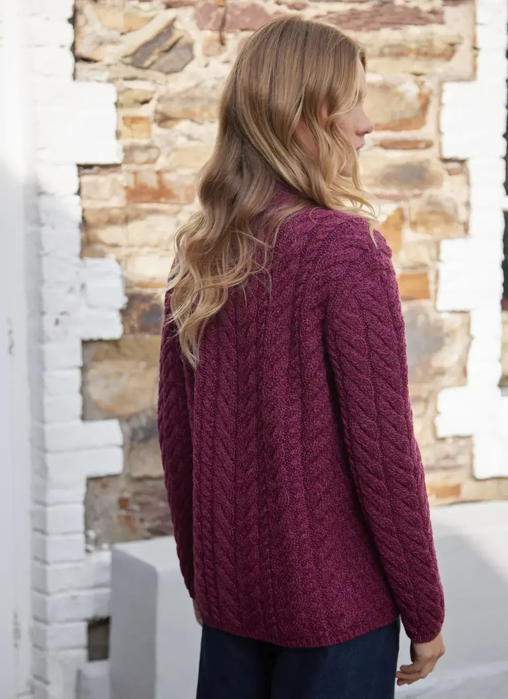 Personalized Erin Button Neck Cardigan 