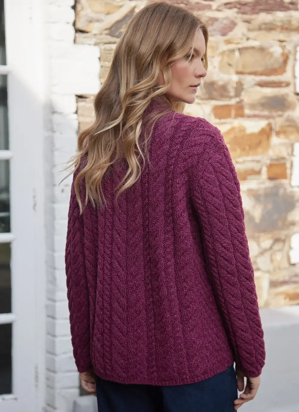 Personalized Erin Button Neck Cardigan 