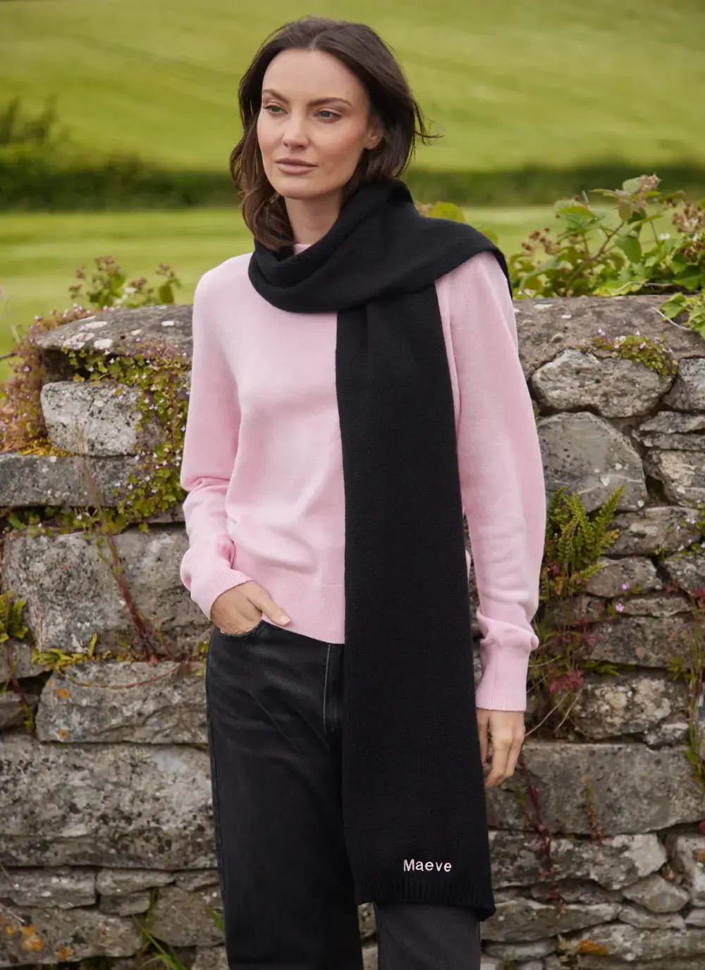 Personalized Wool Cashmere Scarf