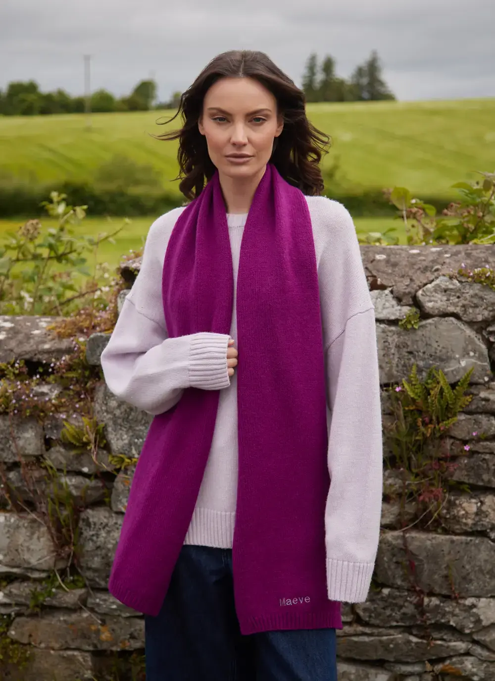 Personalized Wool Cashmere Scarf