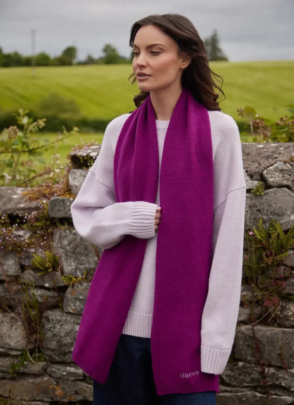 Personalized Wool Cashmere Scarf