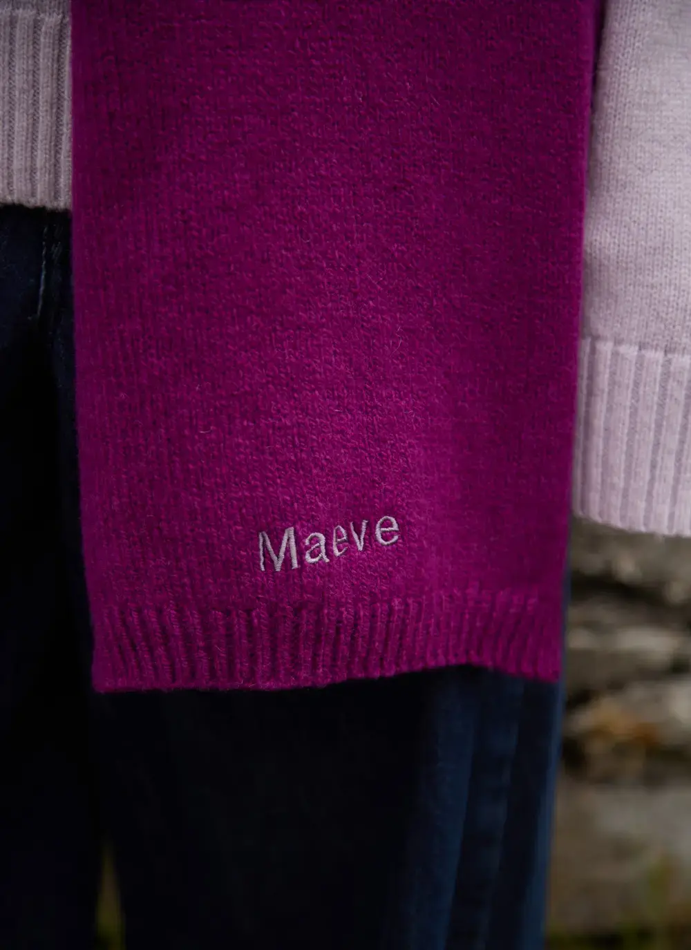 Personalized Wool Cashmere Scarf