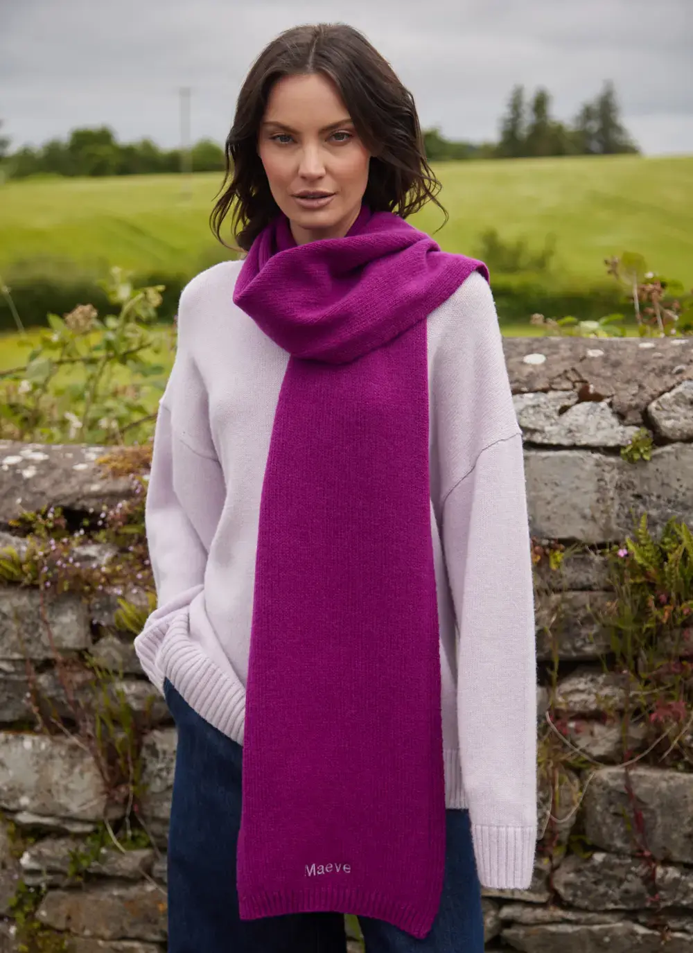 Personalized Wool Cashmere Scarf