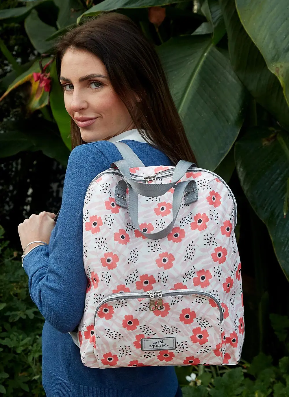 Poppy Pink Oil Cloth Backpack