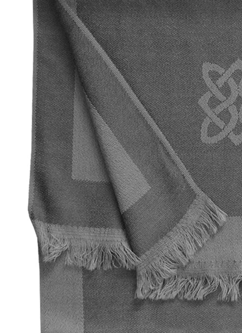 100% Pure New Wool Celtic Gray Scarf