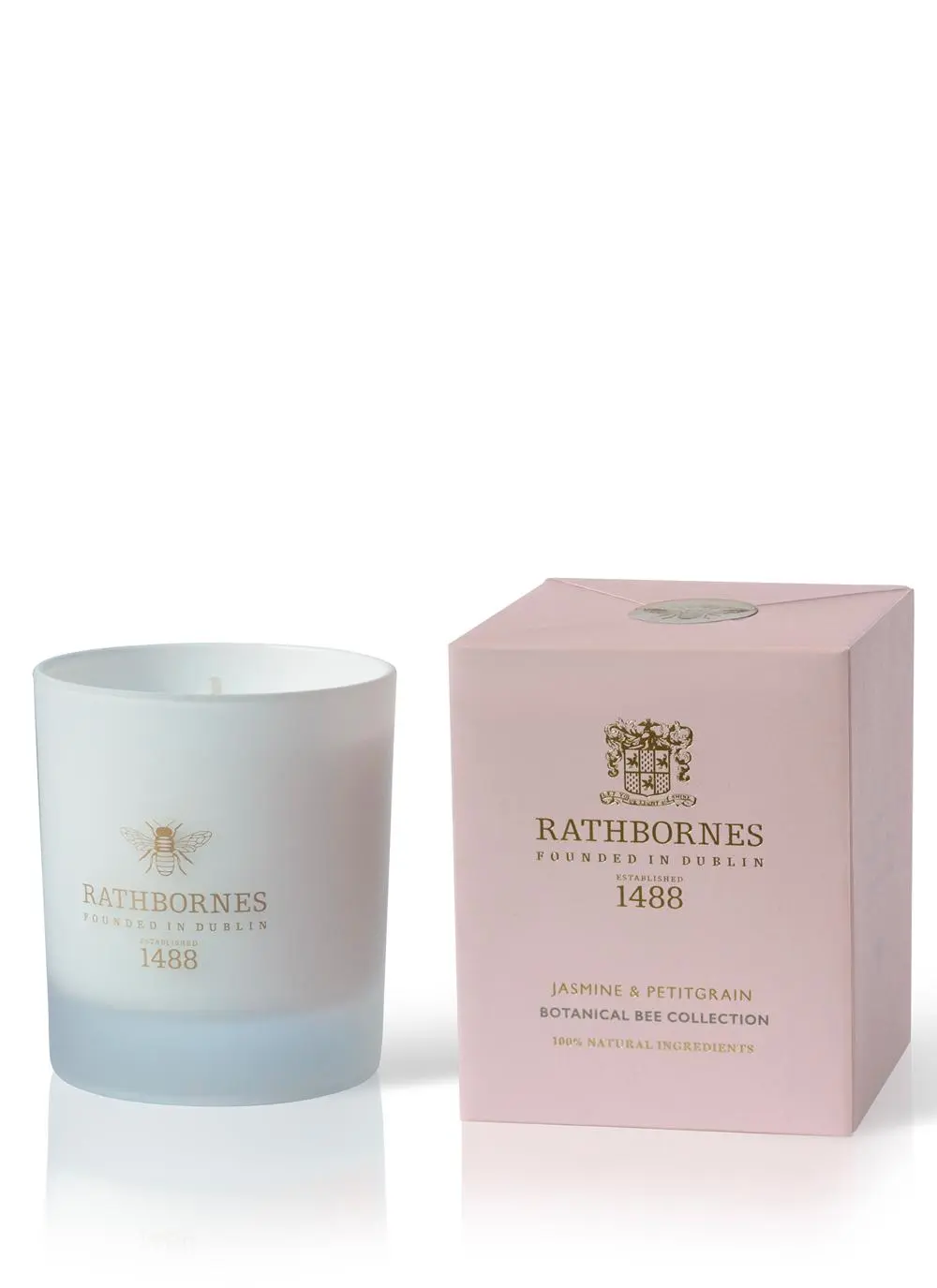 Jasmine & Petitgrain Botanical Bee Candle