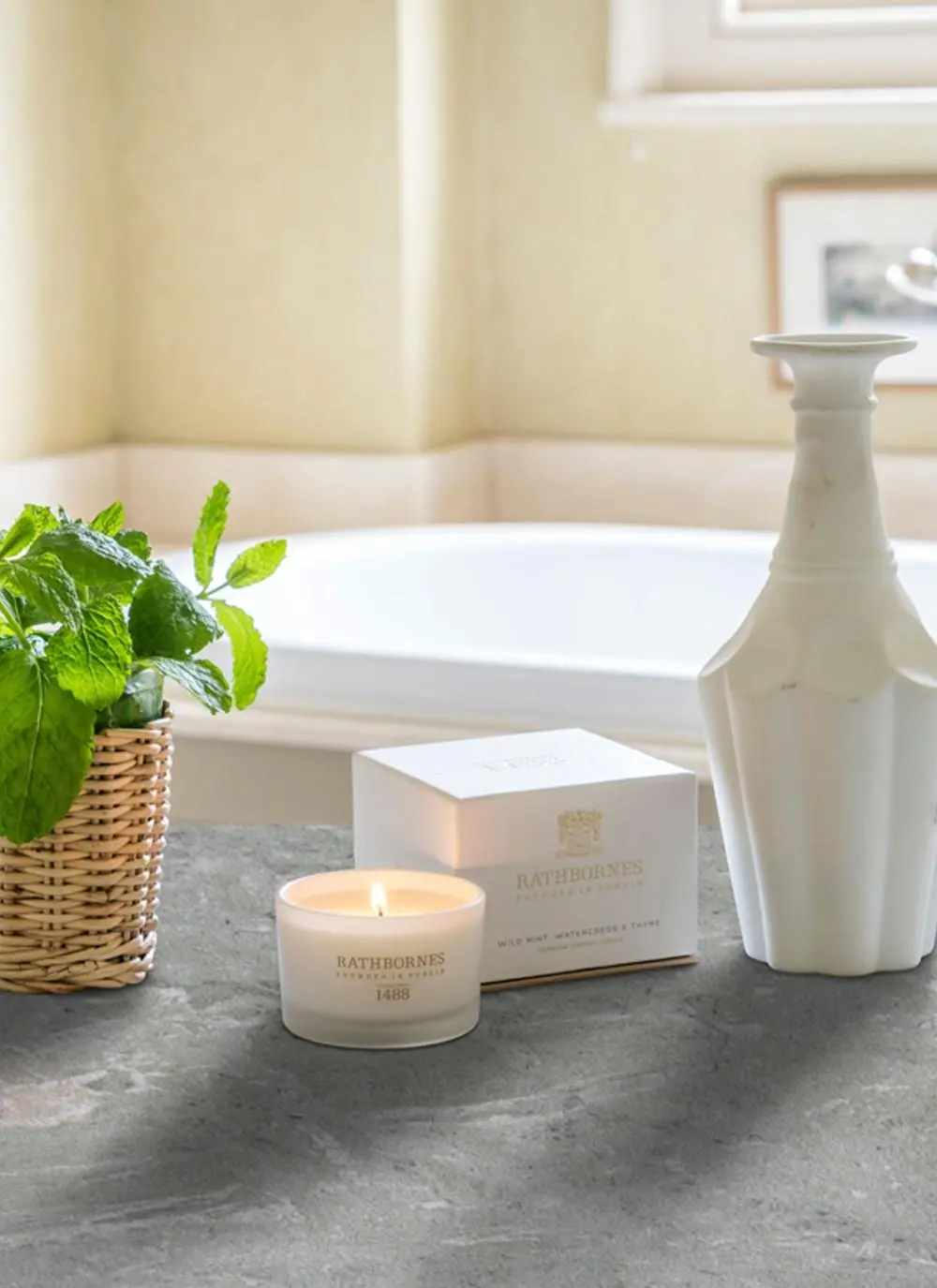 Wild Mint, Watercress & Thyme Travel Candle