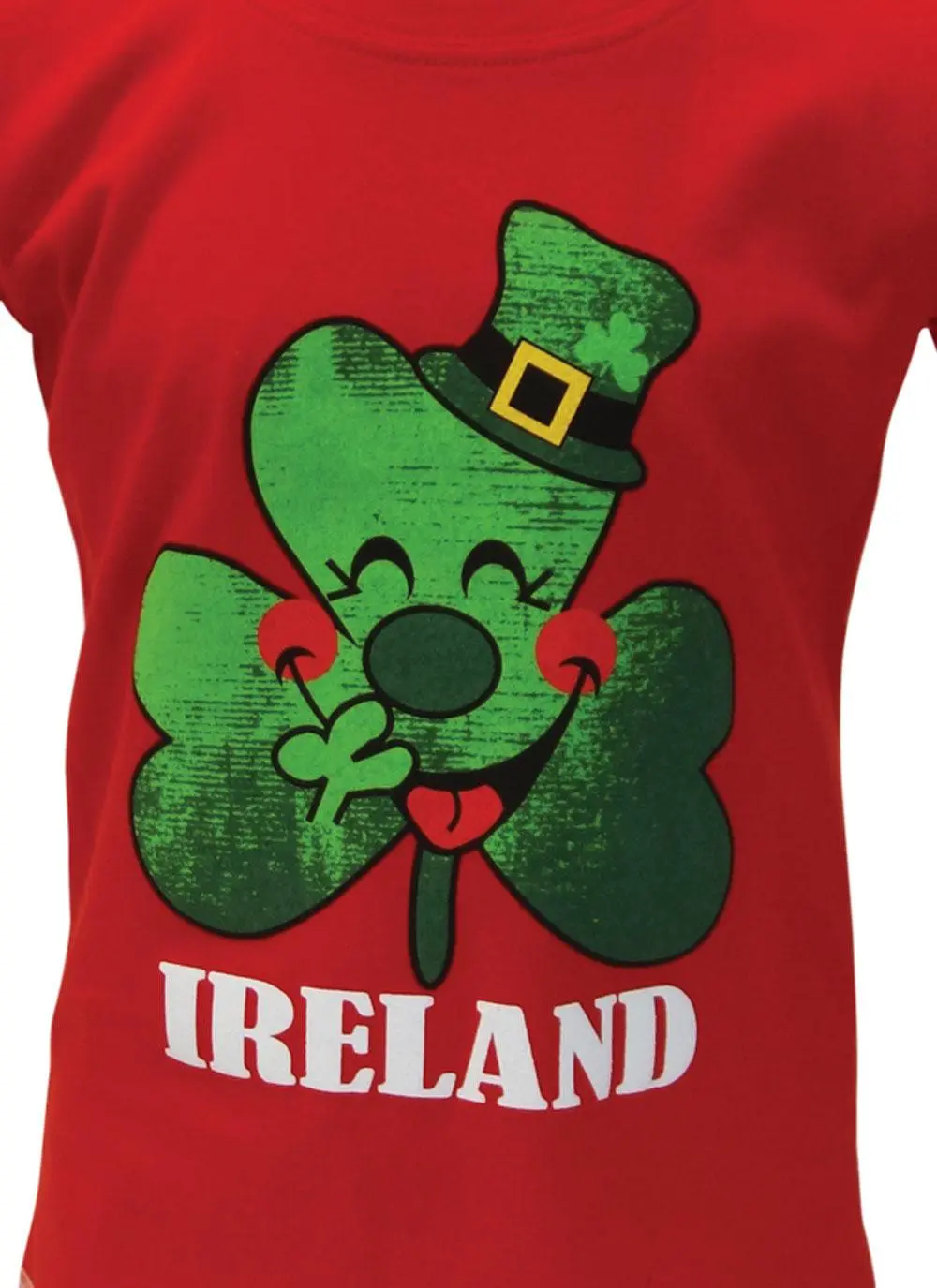 Kids Irish Shamrock Red T-Shirt