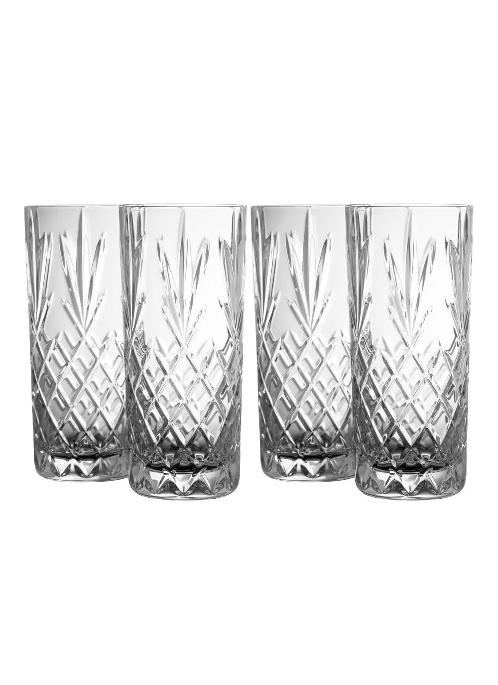 Galway Crystal Renmore Hi Ball Glasses Set of 4