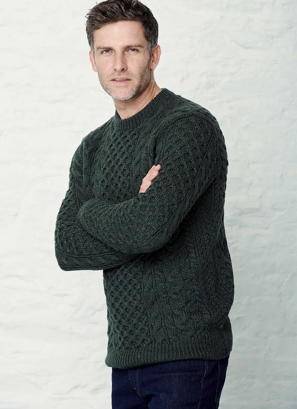 Robin Crew Neck Aran Sweater