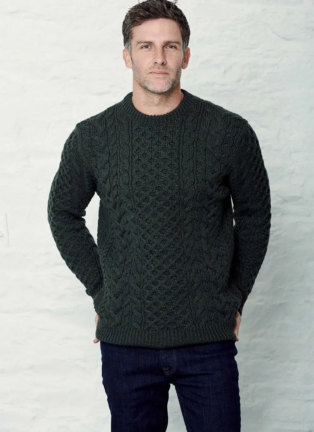 Robin Crew Neck Aran Sweater