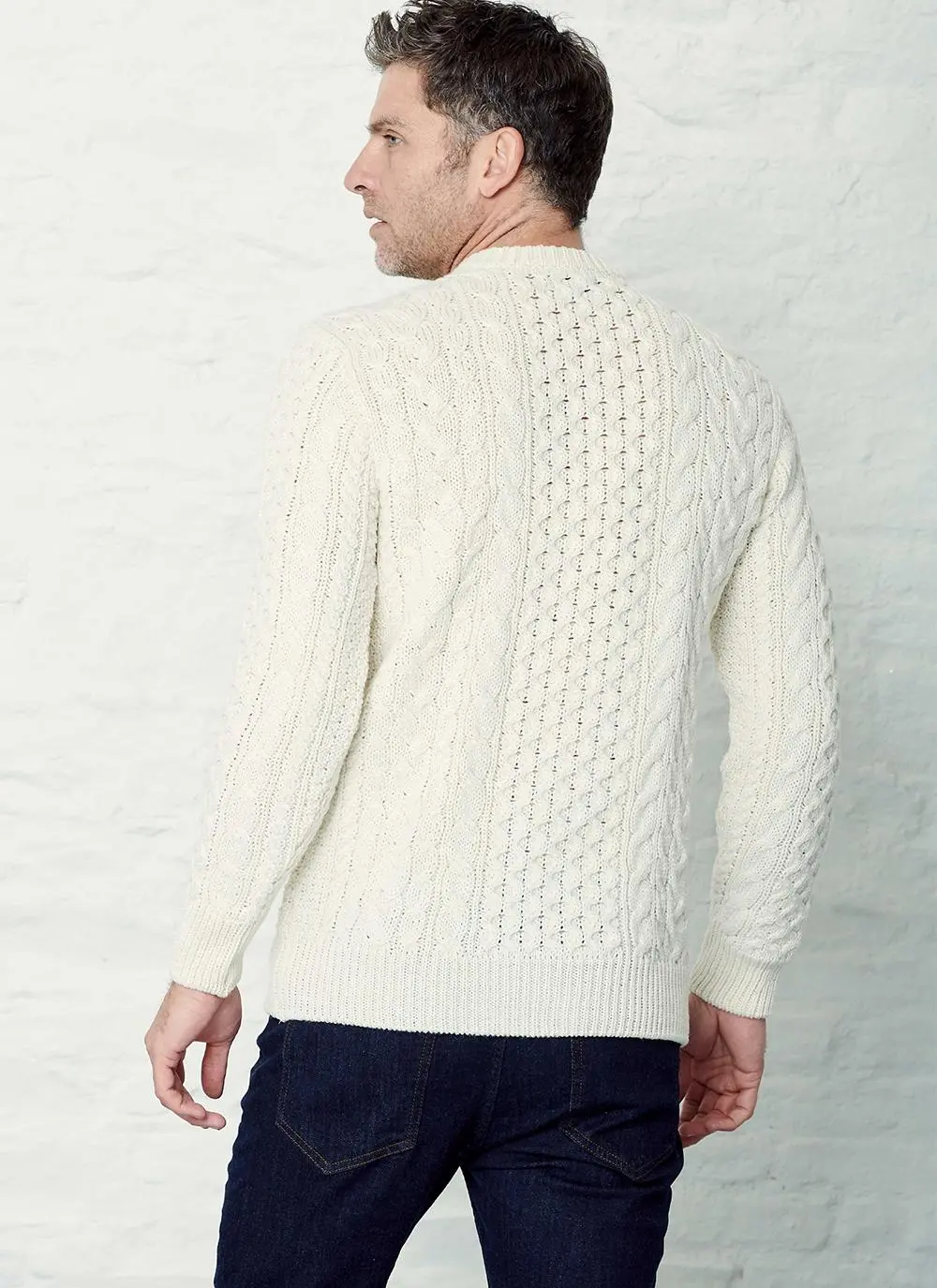 Robin Crew Neck Aran Sweater