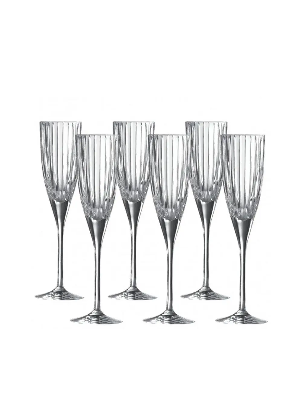 Royal Doulton Linear Champagne Flute Set of 6