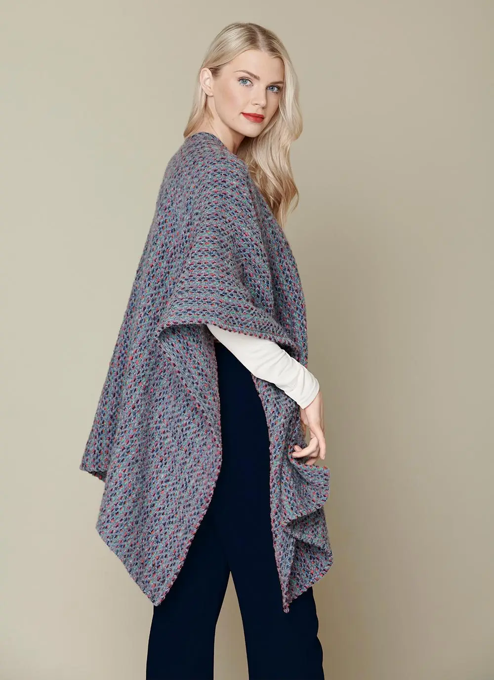 Ruana Cape Connemara New Blue