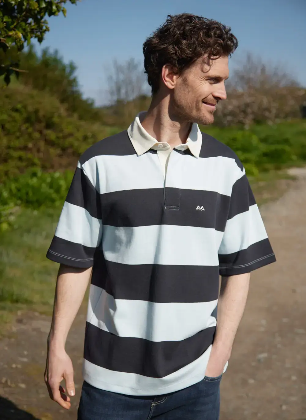 Rugby Stripe Polo Shirt