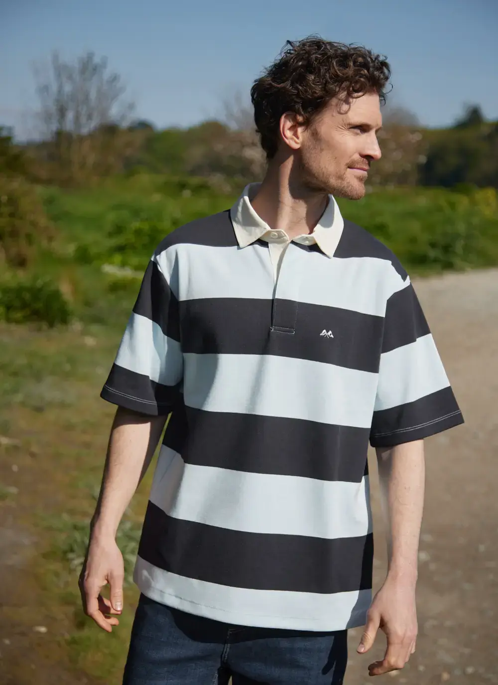 Rugby Stripe Polo Shirt