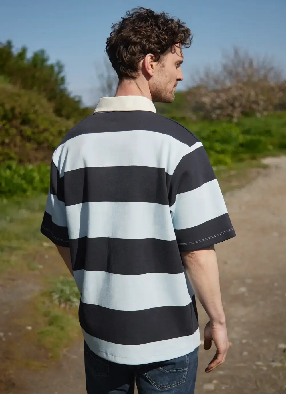 Rugby Stripe Polo Shirt