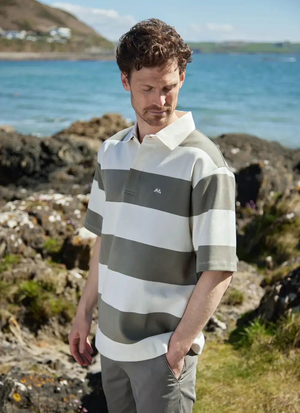 Rugby Stripe Polo Shirt
