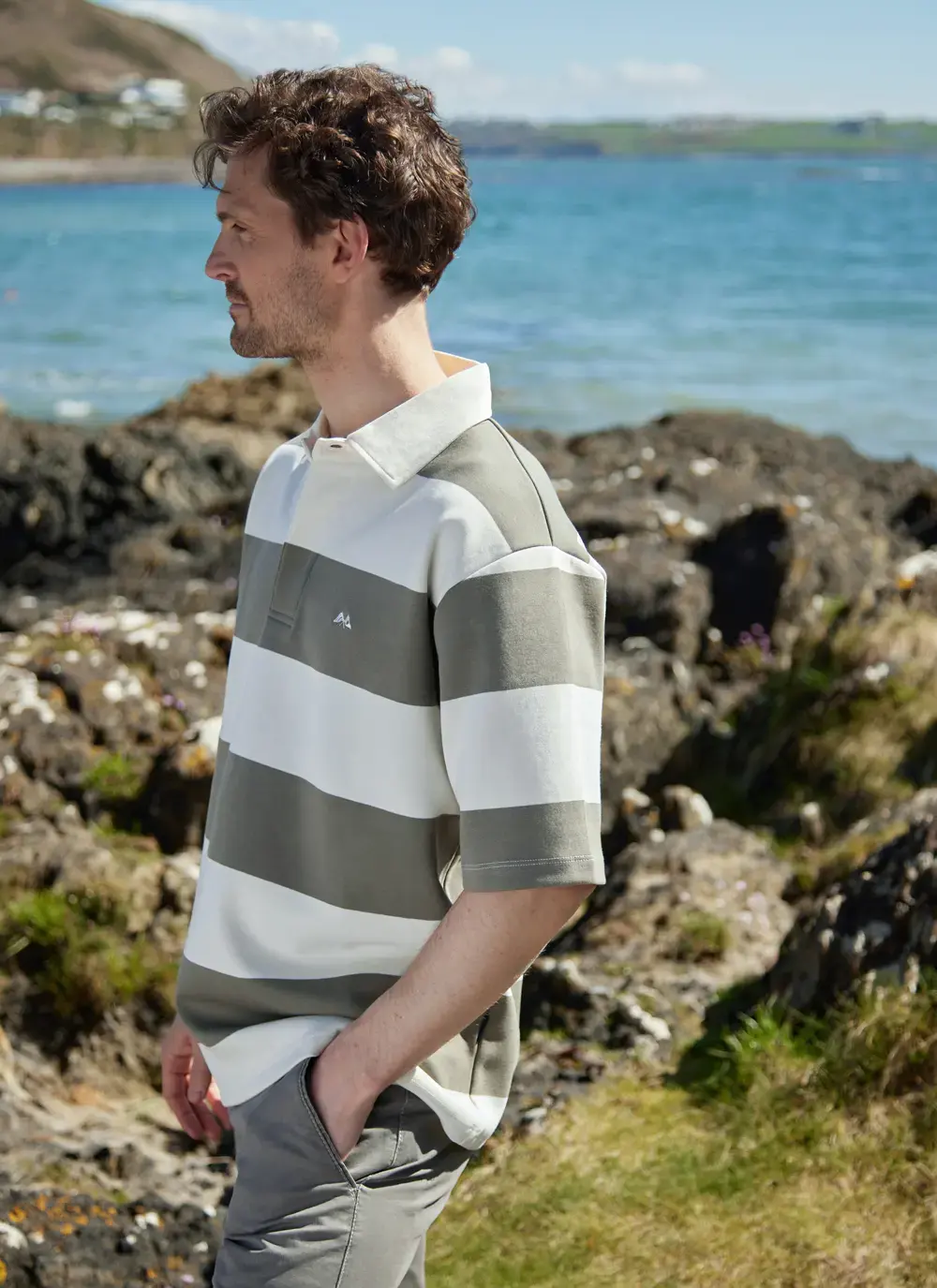 Rugby Stripe Polo Shirt