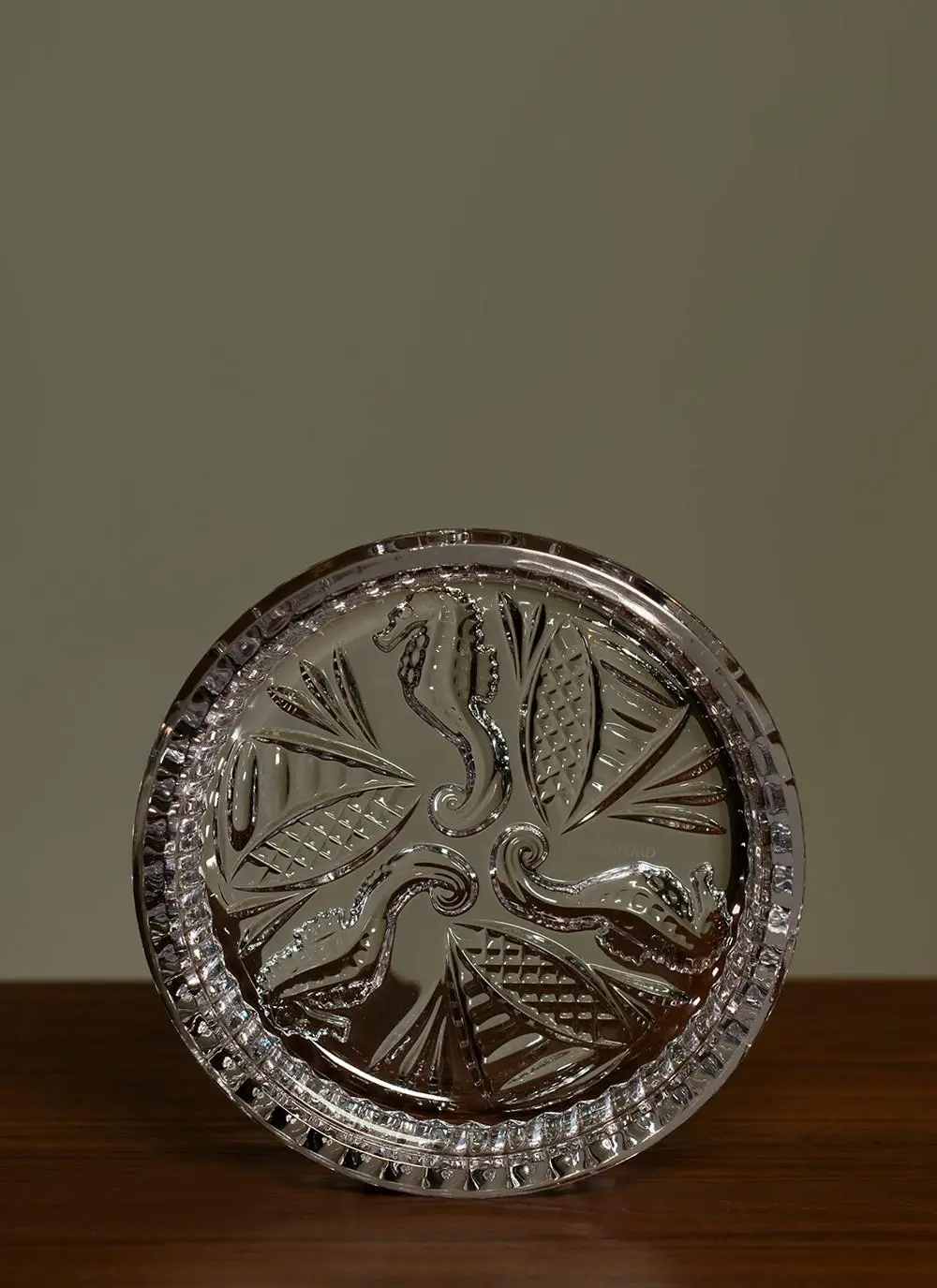 Waterford Crystal Seahorse Coaster