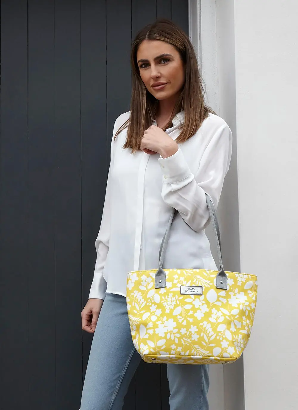 Sherbet Yellow Oil Cloth Tote Bag