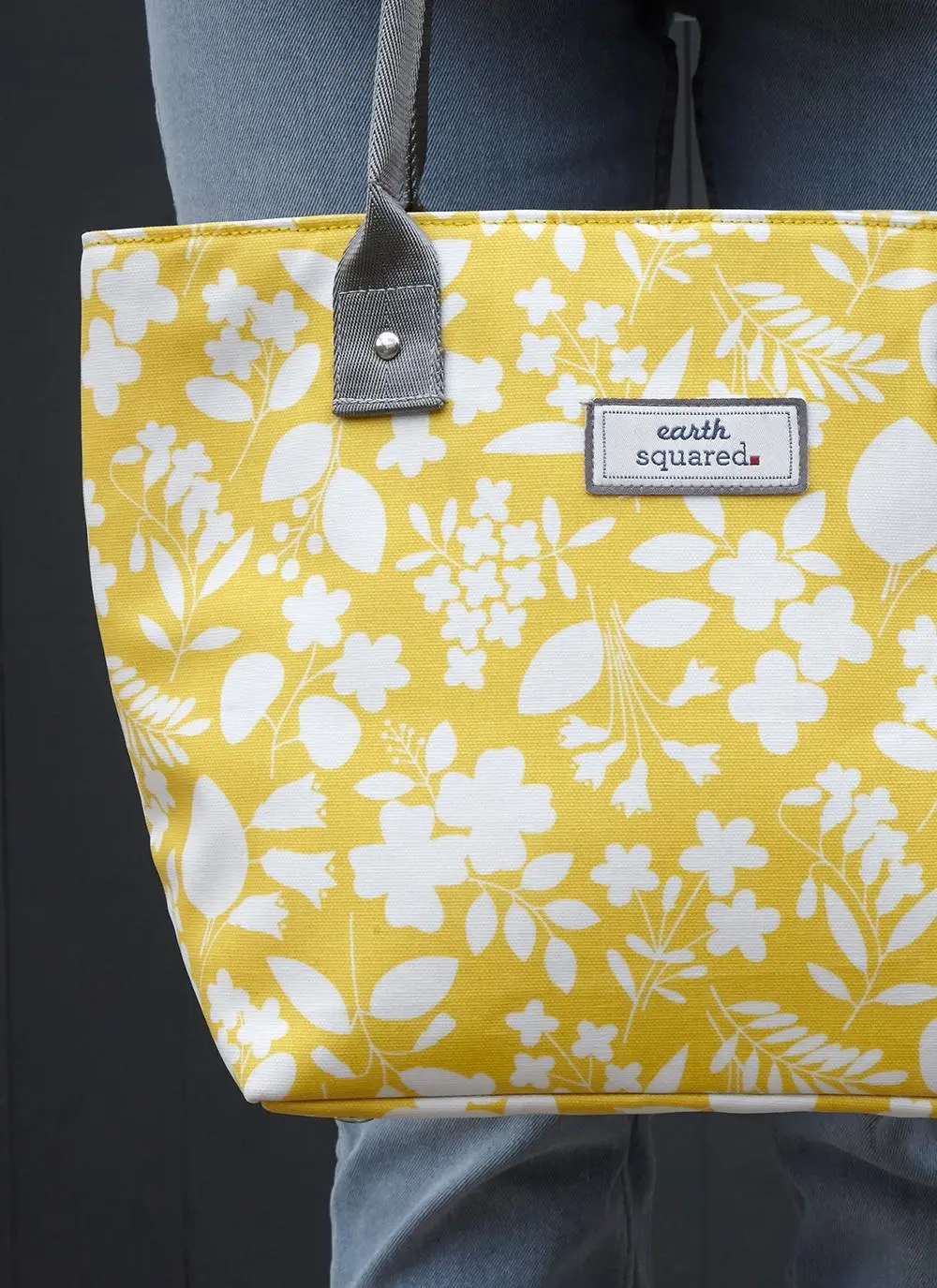 Sherbet Yellow Oil Cloth Tote Bag