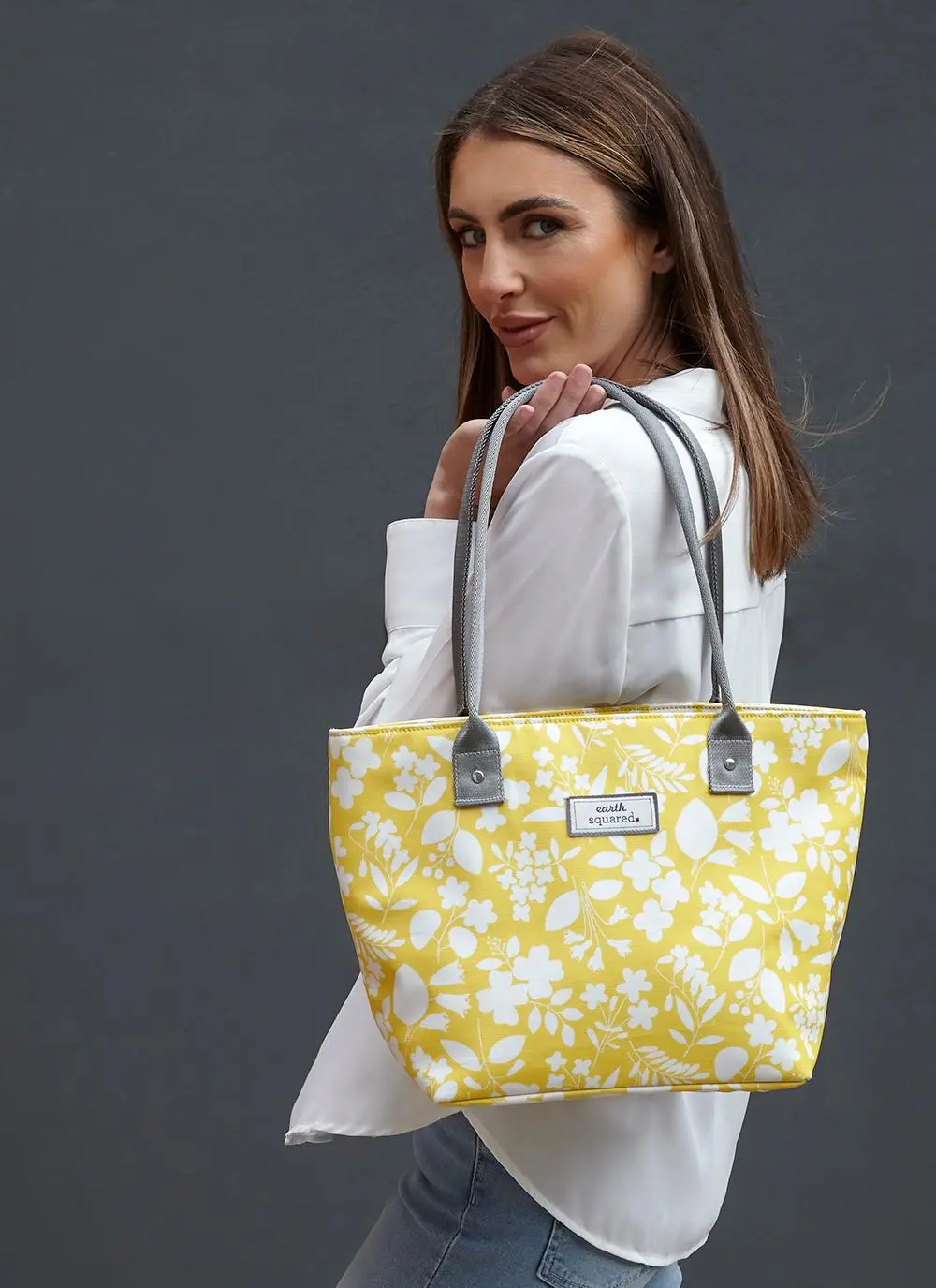 Sherbet Yellow Oil Cloth Tote Bag