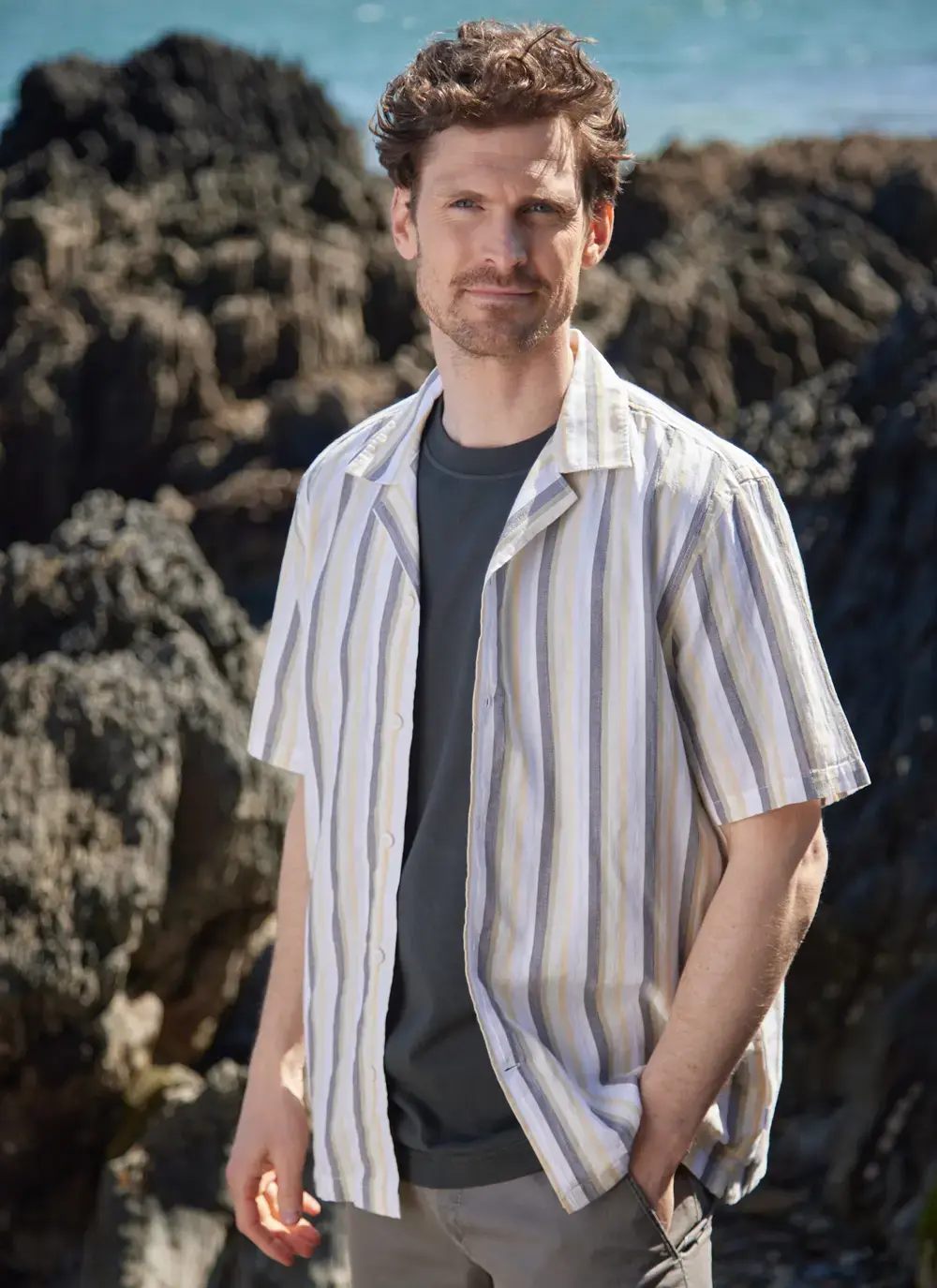 Short Sleeved Striped Shirt
