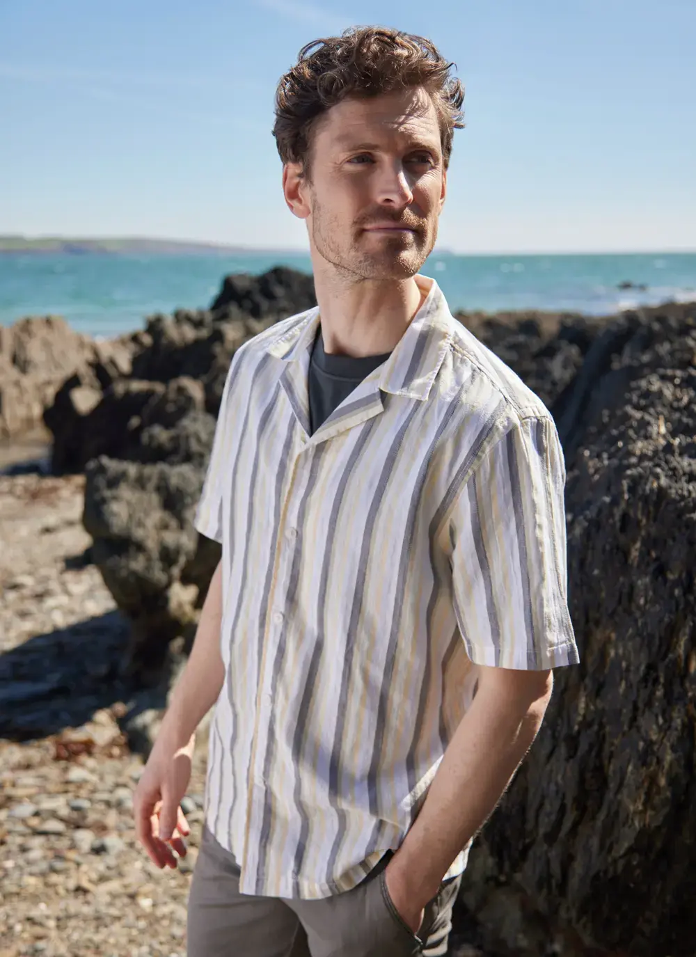 Short Sleeved Striped Shirt