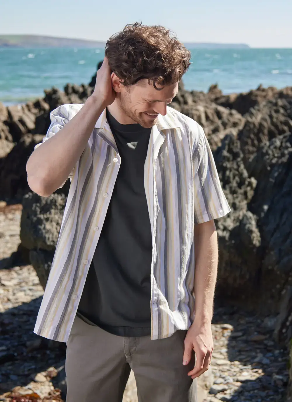 Short Sleeved Striped Shirt