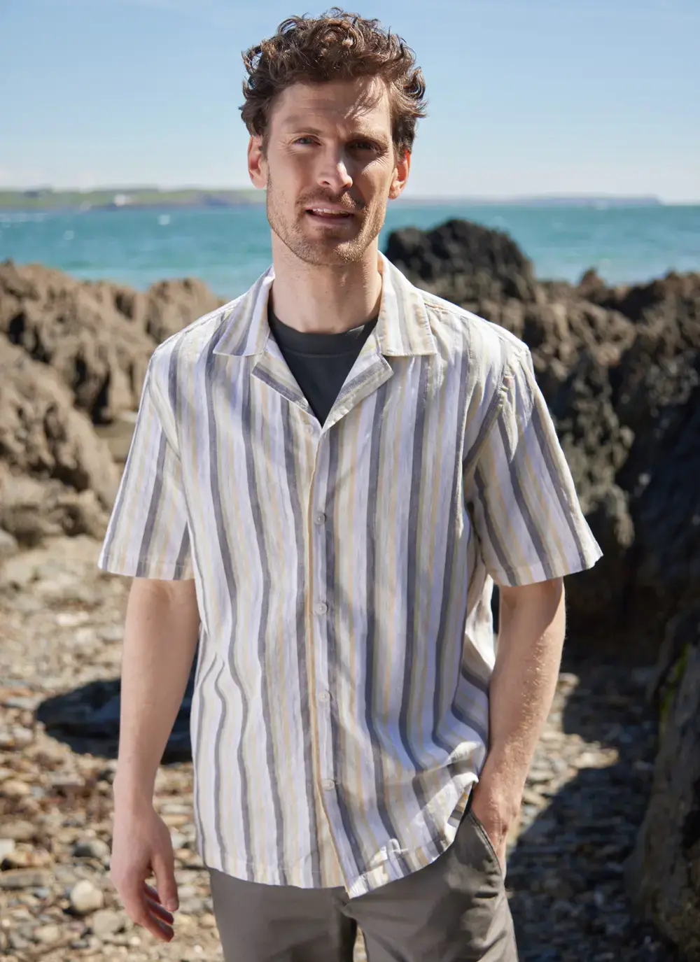 Short Sleeved Striped Shirt