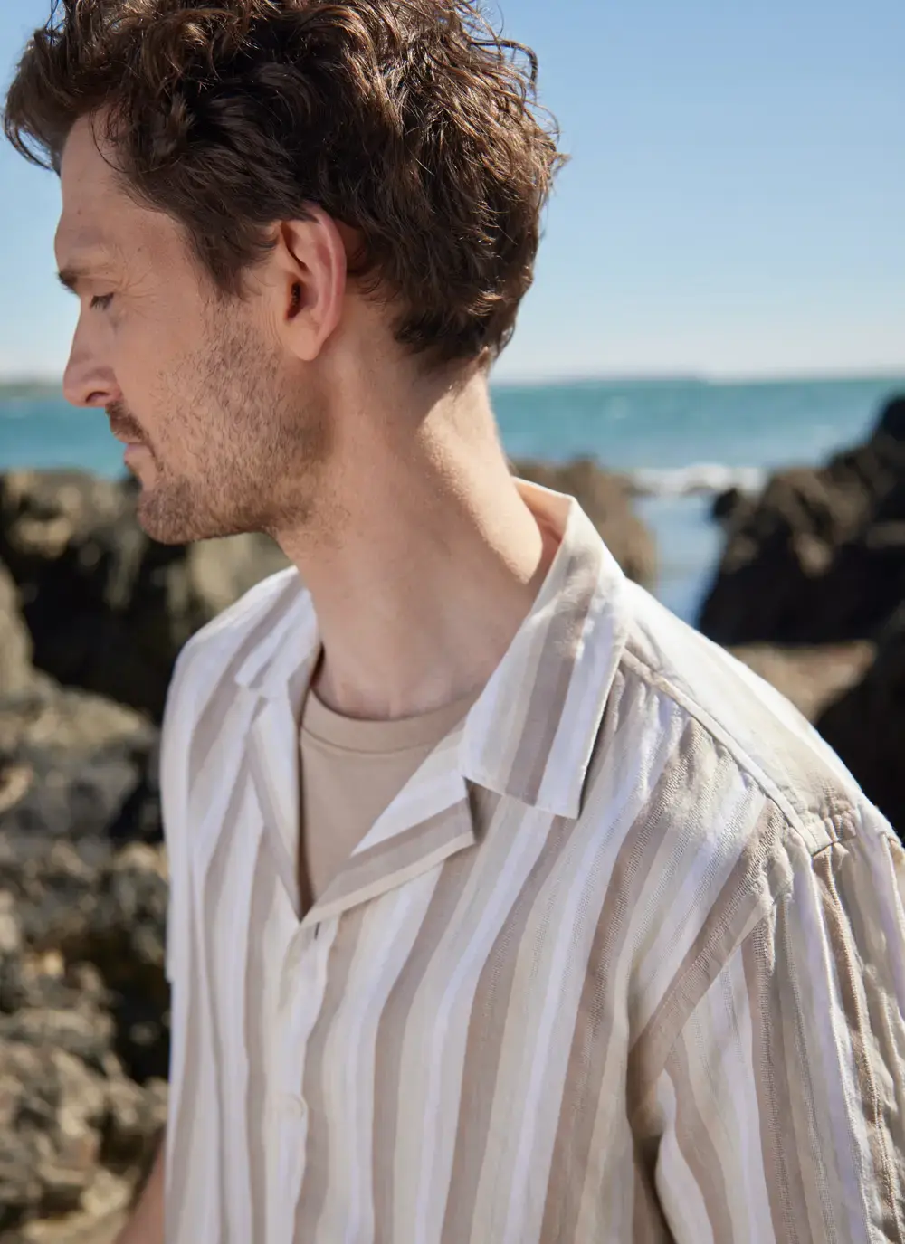 Short Sleeved Striped Shirt