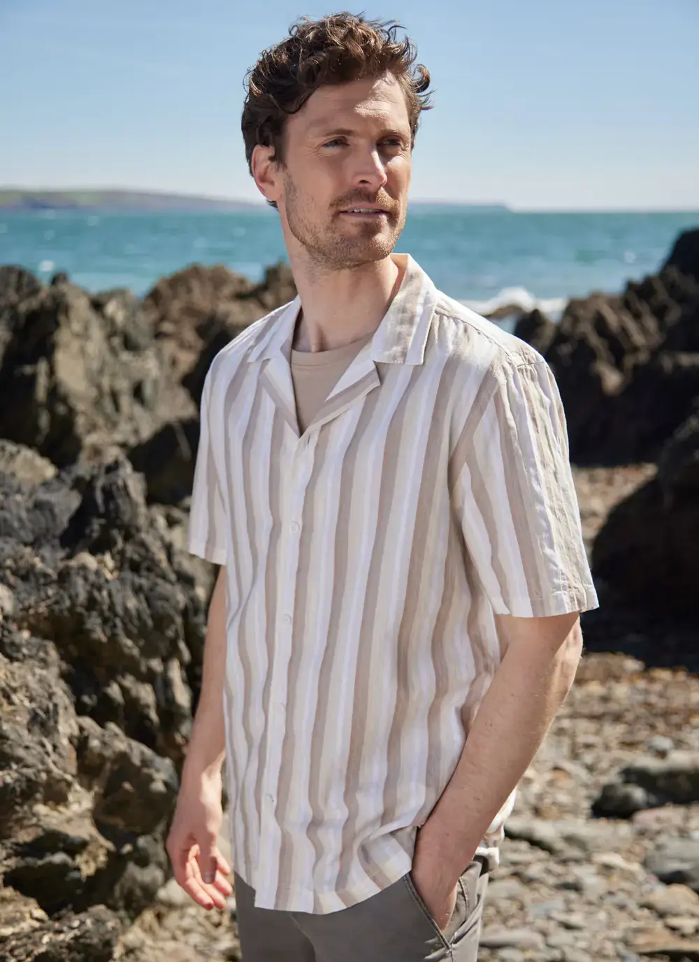 Short Sleeved Striped Shirt