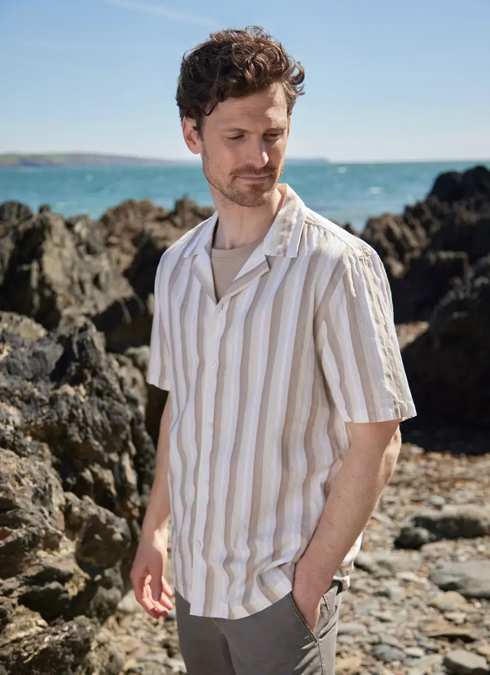 Short Sleeved Striped Shirt