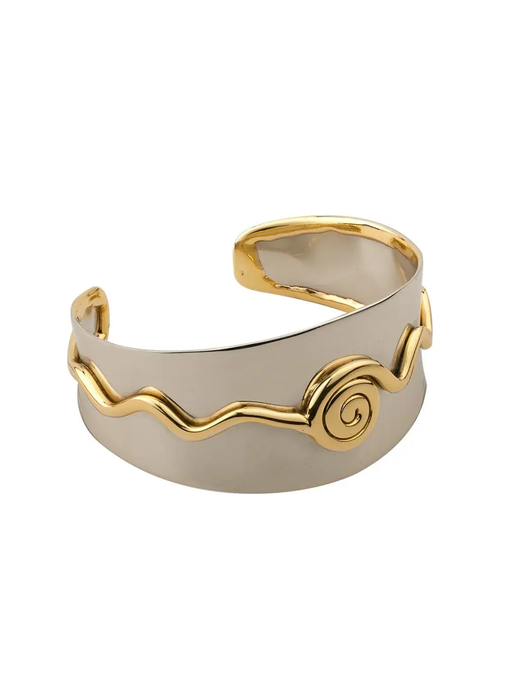 Silver Spiral Bangle