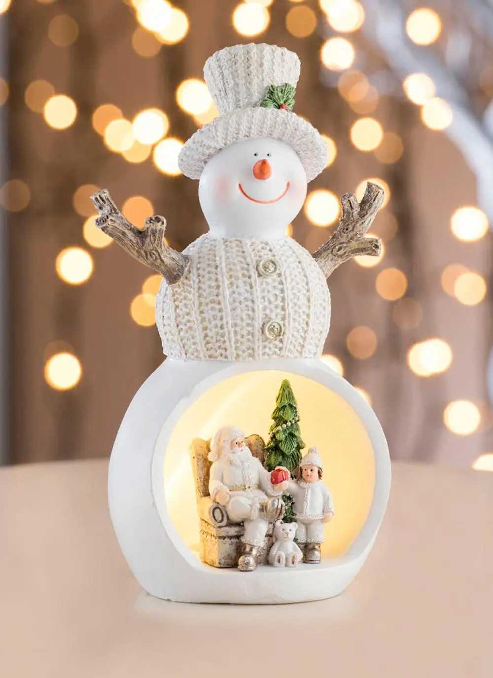 Christmas Scene Snowman LED